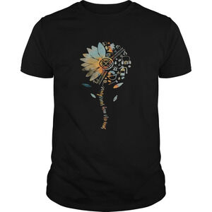 Flower You Are My Sunshine Firefighter Shirt